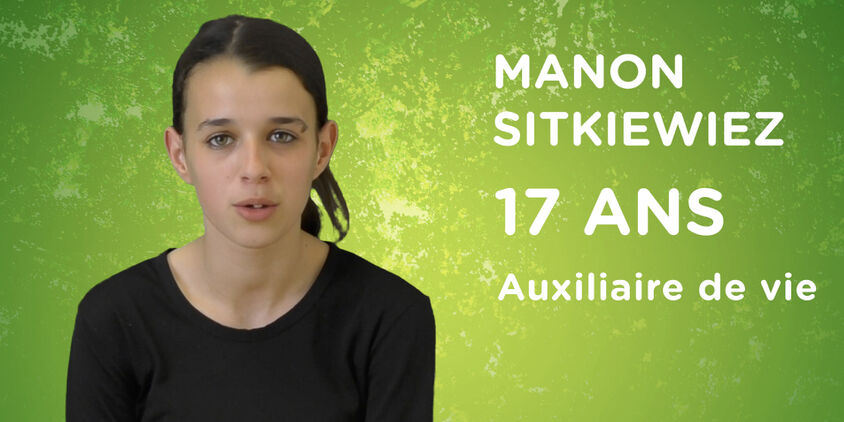 CV vidéo de Manon SITKIEWIEZ (Auxiliaire de vie)
